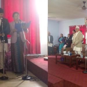 कोशी प्रदेशका चार मन्त्री र एक राज्यमन्त्रीले लिए शपथ कोशी प्रदेशका चार मन्त्री र एक राज्यमन्त्रीले लिए शपथ
